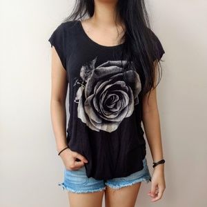 Monochrome Rose Shirt